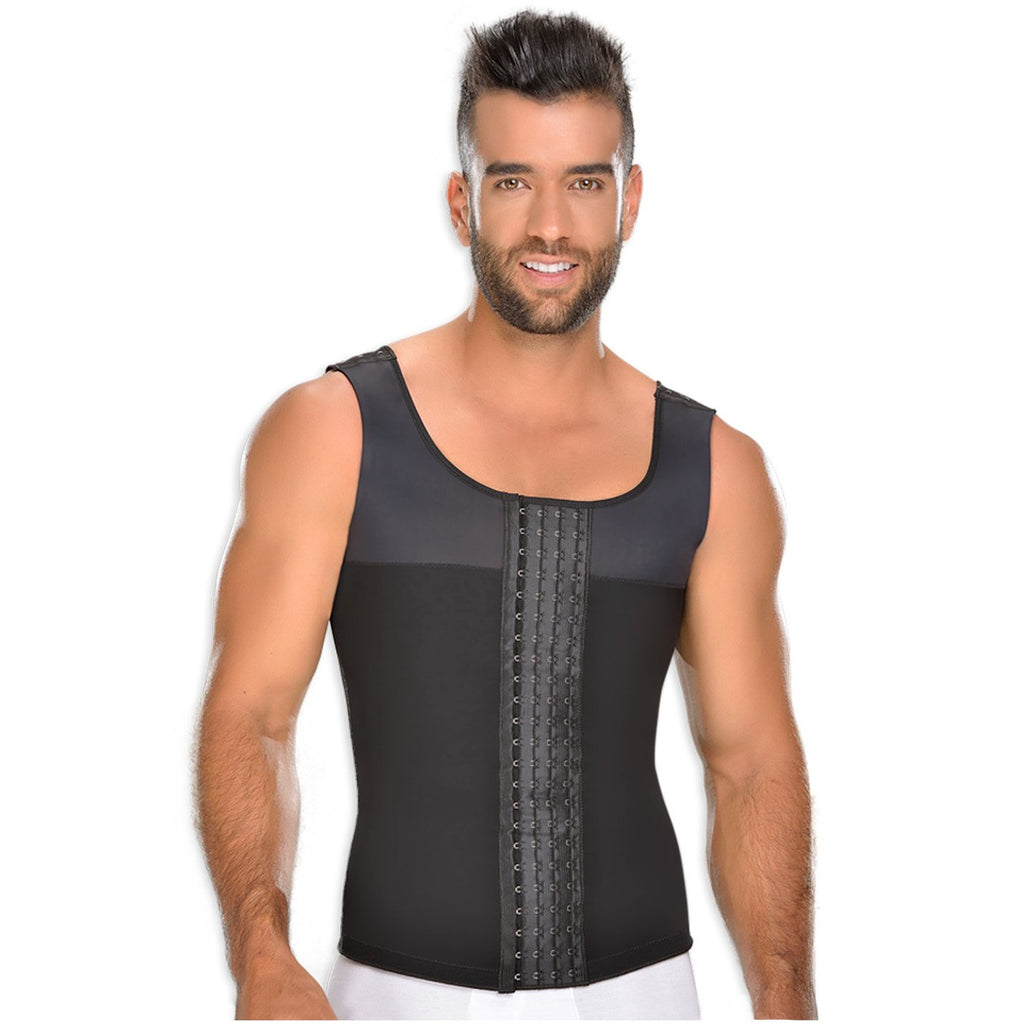 0060 Compression Vest Shirt Body Shaper for Men / Powernet - Faja Fit